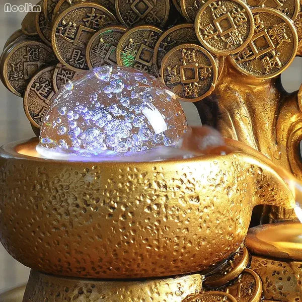Gold Money Tree Water Fountain Regular